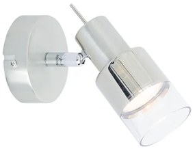 Σποτ Φωτιστικό Τοίχου Μεταλλικό GU10 PLATINUM Ασημί MC6561 ACA-MC6561-Ασημί MC6561