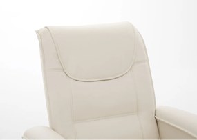Πολυθρόνα Ανακλινόμενη ArteLibre CELAENO Εκρού PU 80x96x97cm