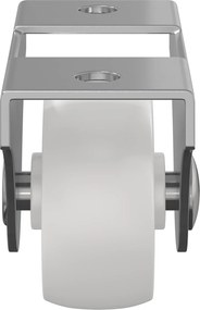 vidaXL Τροχίσκος 2 pcs Λευκό 42 x 11,5 x 29 mm Σίδερο