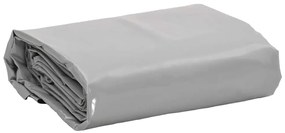 vidaXL Μουσαμάς Γκρι 650 γρ./μ.² 4x6 μ.