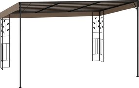 vidaXL Κιόσκι Επιτοίχιο Taupe 4 x 3 x 2,5 μ.