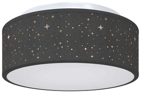 vidaXL Λάμπα Οροφής Μαύρο 30 x 13.5 εκ. ύφασμα