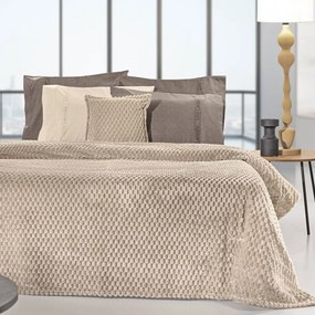 Κουβέρτα Smoothie (Σετ 2τμχ) Taupe Guy Laroche Υπέρδιπλo 220x240cm Microfiber-Polyester