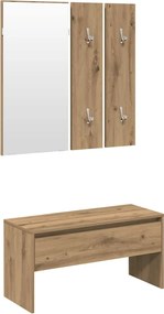 vidaXL σετ επίπλων διαδρόμου Artisan Oak Engineered Wood