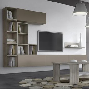 Intrahome Σύνθεση σαλονιού "SMART 4" σε χρώμα σταχτί-λευκό Intrahomesa-00652670