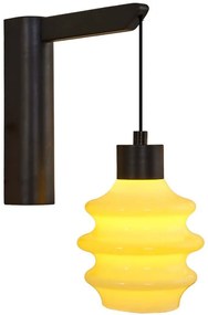 Φωτιστικό Τοίχου - Απλίκα 701CHD1631 10x30x20cm Led 300lm 3W 3000K Black-Yellow Opviq