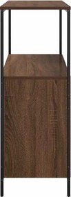 vidaXL Ντουλάπι μπάνιου με ράφια καφέ δρυς 76,5x35x95 εκ.