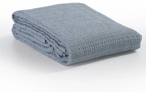Κουβέρτα Πικέ Cool Dusty Blue Nef-Nef Υπέρδιπλo 220x240cm 100% Βαμβάκι