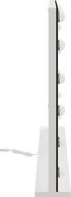 vidaXL Καθρέφτης Vanity LED Λευκό 80 x 10 x 52,5 εκ Γυαλί και Χάλυβας