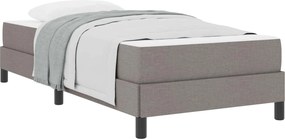 vidaXL Κρεβάτι με ελατήρια Taupe 100 x 200 cm ύφασμα