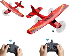 VEVOR RC Airplane EPP Foam RC Plane Toy with 2.4 GHz Remote Control 2 Batteries