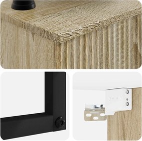 vidaXL Νιπτήρας Τοίχου Sonoma Δρυς 40 x 41 x 40,5 εκ