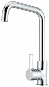 Μονή λαβή βρύση Verhal Ασημί Ορείχαλκος C σχήμα