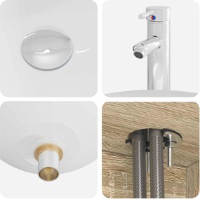 vidaXL Σετ Επίπλων Μπάνιου 2 pcs Sonoma Δρυς Επεξεργασμένο Ξύλο