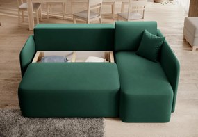 Γωνιακός καναπές Handy-Prasino-Δεξιά