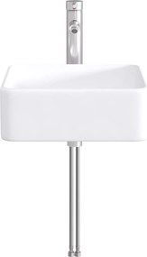 vidaXL Λεκάνη μπάνιου Χρωμέ 49 x 37 x 14 cm Μέταλλο