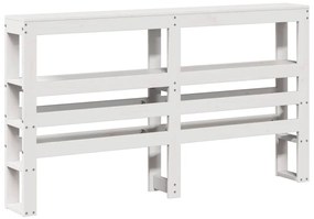 vidaXL Σκελετός Κρεβ. Χωρίς Στρώμα Λευκό 120x190 εκ Μασίφ Πεύκο