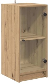 vidaXL Πλαϊνό γραφείο artisan δρυς 35 x 37 x 76 εκ Επεξεργασμένο ξύλο