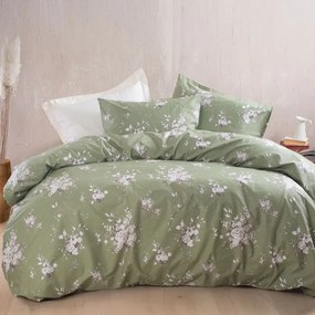 Σεντόνια Υπέρδιπλα (Σετ) Rythmos Diva Linie Green Πράσινο ΜΕ ΛΑΣΤΙΧΟ 160x205+25