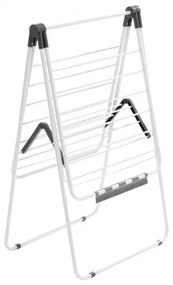 VEVOR 2-Tier Foldable Clothes Drying Rack with Sock Clips &amp; 21 Drying Rods White