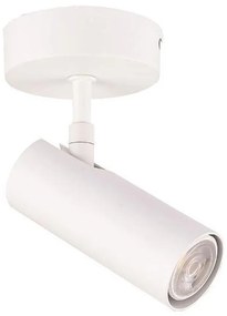 Σποτ Οροφής Ροζέτα Μονή 1xGU10 Λευκό EUROLAMP 145-25000