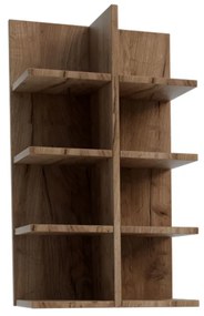 Κρεμαστό Ράφι Callisto Σκούρο Δρυς 40x27.7x70cm