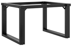 vidaXL Πόδια Τραπεζιού Σαλονιού σε Σχήμα «Ο» 60x50x38 εκ. Ατσάλι