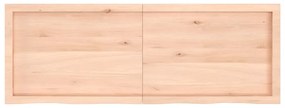 vidaXL Ράφι Τοίχου 140x50x(2-4) εκ. από Ακατέργαστο Μασίφ Ξύλο Δρυός