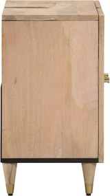 vidaXL Ντουλάπι Μπάνιου 62 x 33 x 58 εκ. από Μασίφ Ξύλο Μάνγκο