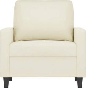 vidaXL Πολυθρόνα Κρεμ 60 εκ. Βελούδινη