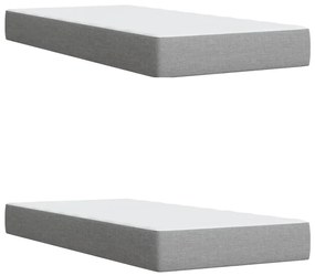 ΚΡΕΒΑΤΙ BOXSPRING ΜΕ ΣΤΡΩΜΑ ΑΝΟΙΧΤΟ ΓΚΡΙ 200X200 ΕΚ. ΥΦΑΣΜΑΤΙΝΟ 3293680