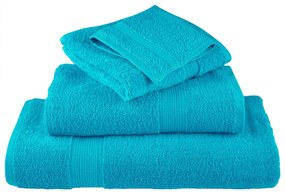 vidaXL Πετσέτες 4 pcs Τιρκουάζ 15 x 21 cm Βαμβάκι