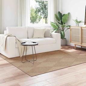 vidaXL Χαλιά χώρου τετράγωνο AGIRA Φυσικό 200 x 200 cm Πολυεστέρας