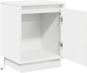 vidaXL Κομοδίνο Λευκό 39 x 34,5 x 50 εκ. Επεξεργασμένο ξύλο