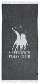 3905 ΠΕΤΣΕΤΑ ΘΑΛΑΣΣΗΣ 85Χ170 GREENWICH POLO CLUB ΜΑΥΡΟ-ΙΒΟΥΑΡ