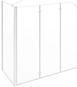 vidaXL Καμπίνα Μπανιέρας Διαφανής 120 x 69 x 130 εκ. Ψημένο Γυαλί