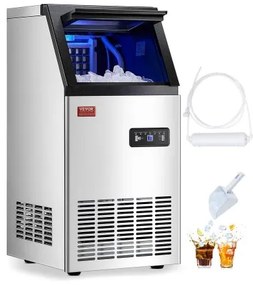 VEVOR Commercial Ice Maker Freestanding Cabinet Machine 100lbs/24H 36 Ice Cubes
