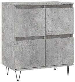 vidaXL Ντουλάπι Γκρι Σκυροδέματος 60x35x70 εκ. Επεξεργασμένο Ξύλο