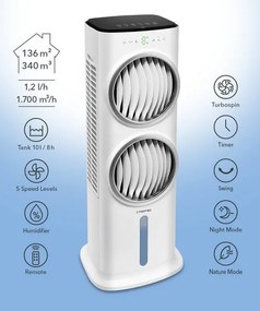 Trotec PAE 45 Aircooler - Υγραντήρας - Καθαριστής 90W για 136τμ