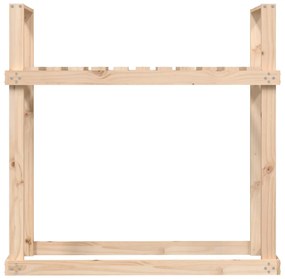 vidaXL Ραφιέρα Καυσόξυλων 110 x 35 x 108,5 εκ. από Μασίφ Ξύλο Πεύκου