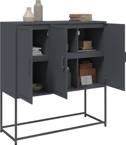 vidaXL Ντουλάπι Ανθρακί 100,5x39x107 εκ. από Ατσάλι