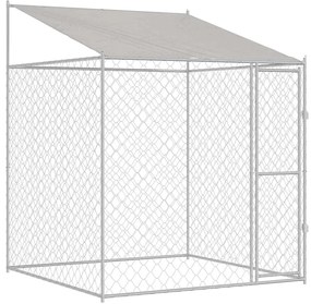 vidaXL Κλουβί σκύλου 200 x 200 x 258 εκ Χάλυβας και PE