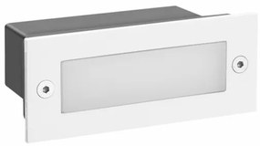 Απλίκα Φωτιστικό Τοίχου Χωνευτό LED 2W 3000K PAS 110X44 90Lm IP54 Aca-PAS230WP-Λευκό PAS230WP