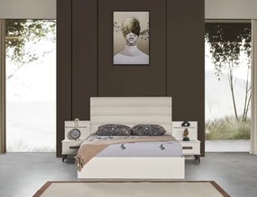 Stewehome Σετ Κρεβατοκάμαρας Λευκό Μοντέρνο Μοντέλο 160x200 cm