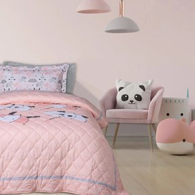 Κουβερλί Παιδικό 4878 Pink-White-Grey Das Home Single 160x220cm Microfiber