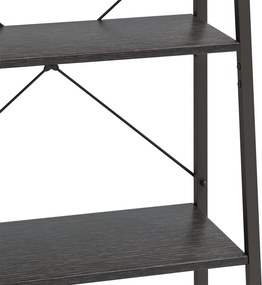 vidaXL Ραφιέρα Όρθια 5 Επιπέδων Μαύρη 56 x 35 x 174 εκ.