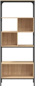 vidaXL Βιβλιοθήκη 5 Επιπέδων Sonoma Δρυς 76x33x188,5 εκ. Επεξεργ. Ξύλο