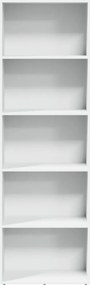vidaXL Βιβλιοθήκη Λευκή 60x30x189 εκ. από Επεξεργασμένο Ξύλο