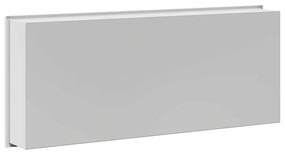 vidaXL Νίτσα Μπάνιου Λευκό 75 x 30 x 9.5 εκ. Ανοξείδωτο ατσάλι