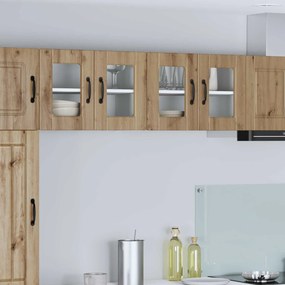 vidaXL Ραφιέρα τοίχου PORTO 2 pcs Artisan Oak Επεξεργασμένο ξύλο